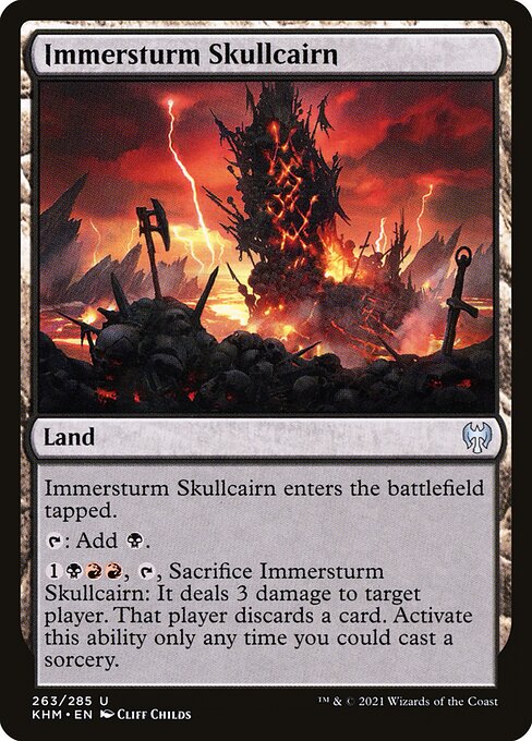 Magic the Gathering Card - Immersturm Skullcairn - MTG Circle