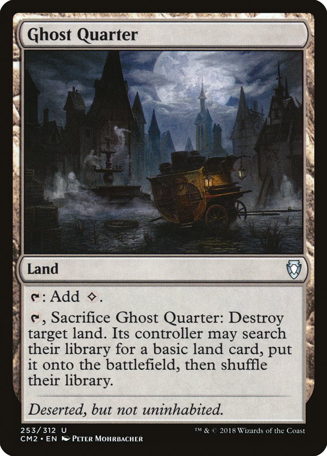 Magic the Gathering Card - Ghost Quarter - MTG Circle