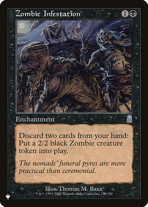 Magic the Gathering Card - Zombie Infestation - MTG Circle
