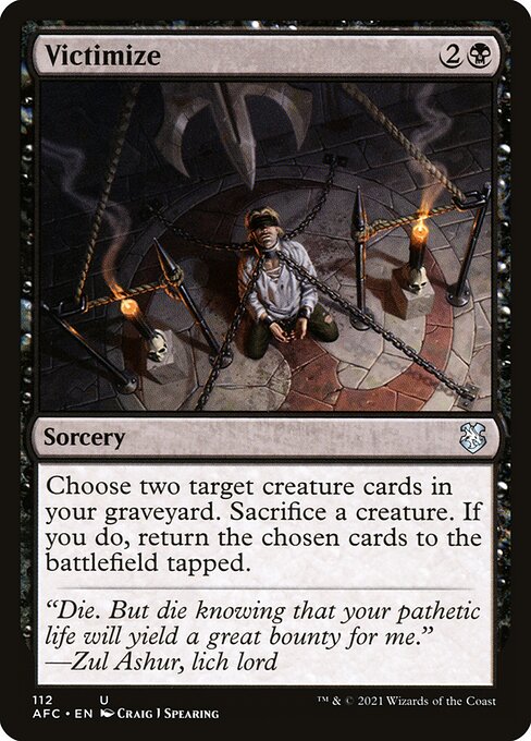 Magic the Gathering Card - Victimize - MTG Circle