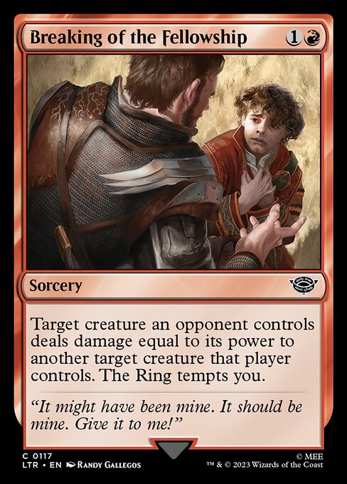 Magic the Gathering Card - Breaking of the Fellowship - MTG Circle