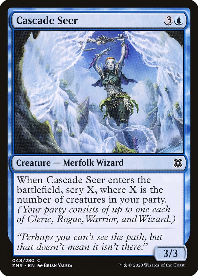 Magic the Gathering Card - Cascade Seer - MTG Circle