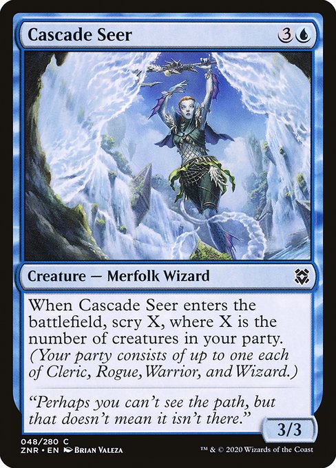 Magic the Gathering Card - Cascade Seer - MTG Circle