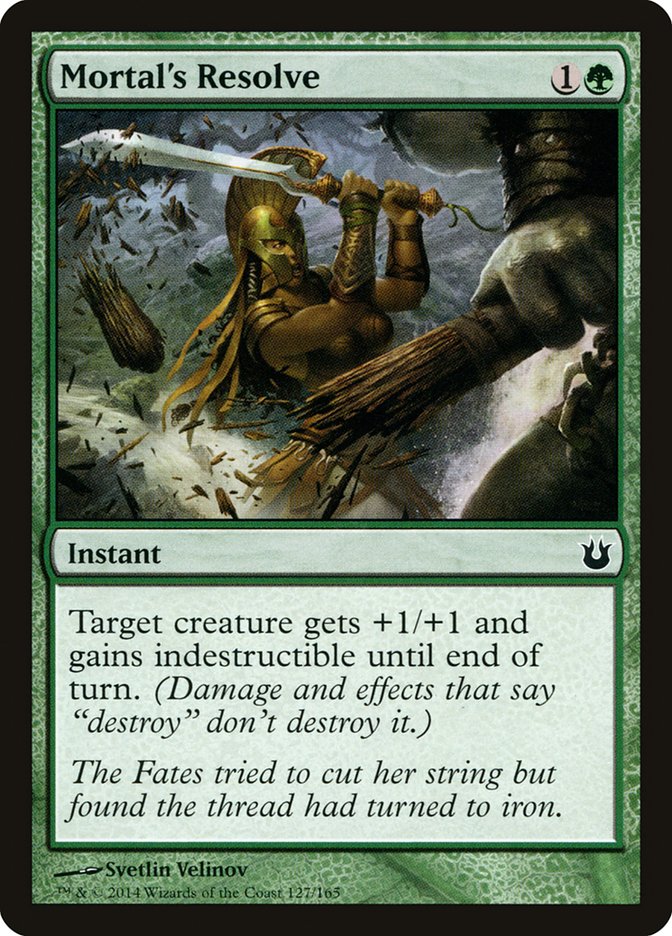 Magic the Gathering Card - Mortal's Resolve - MTG Circle