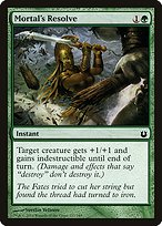 Magic the Gathering Card - Mortal's Resolve - MTG Circle