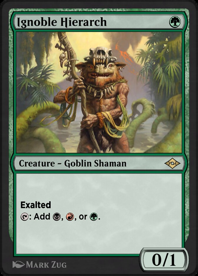 Magic the Gathering Card - Ignoble Hierarch - MTG Circle