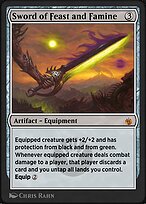 Magic the Gathering Card - Sword of Feast and Famine - MTG Circle
