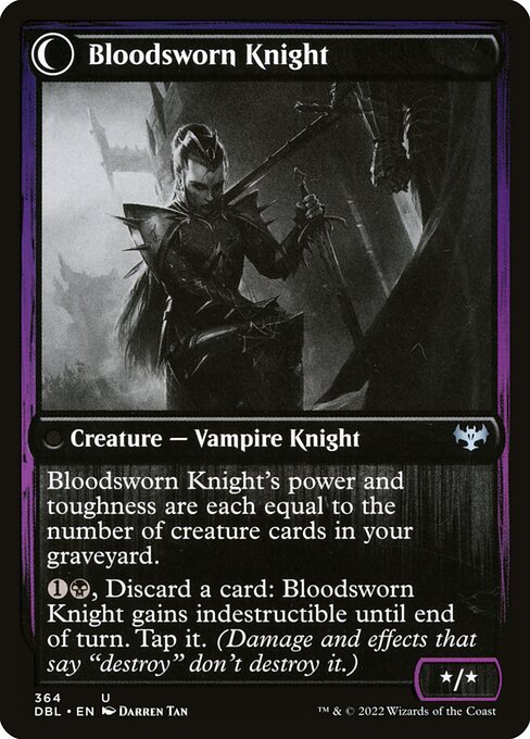 Magic the Gathering Card - Bloodsworn Knight - MTG Circle