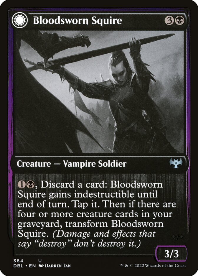 Magic the Gathering Card - Bloodsworn Squire - MTG Circle