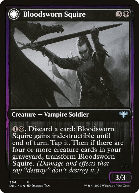 Magic the Gathering Card - Bloodsworn Squire - MTG Circle