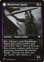 Magic the Gathering Card - Bloodsworn Squire // Bloodsworn Knight - MTG Circle