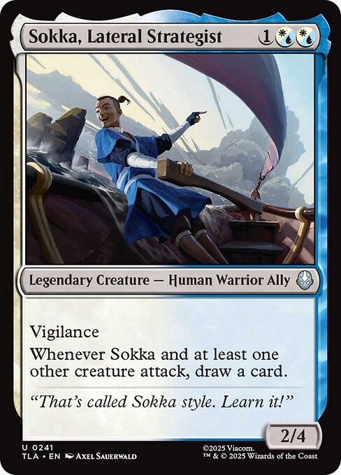 Magic the Gathering Card - Sokka, Lateral Strategist - MTG Circle