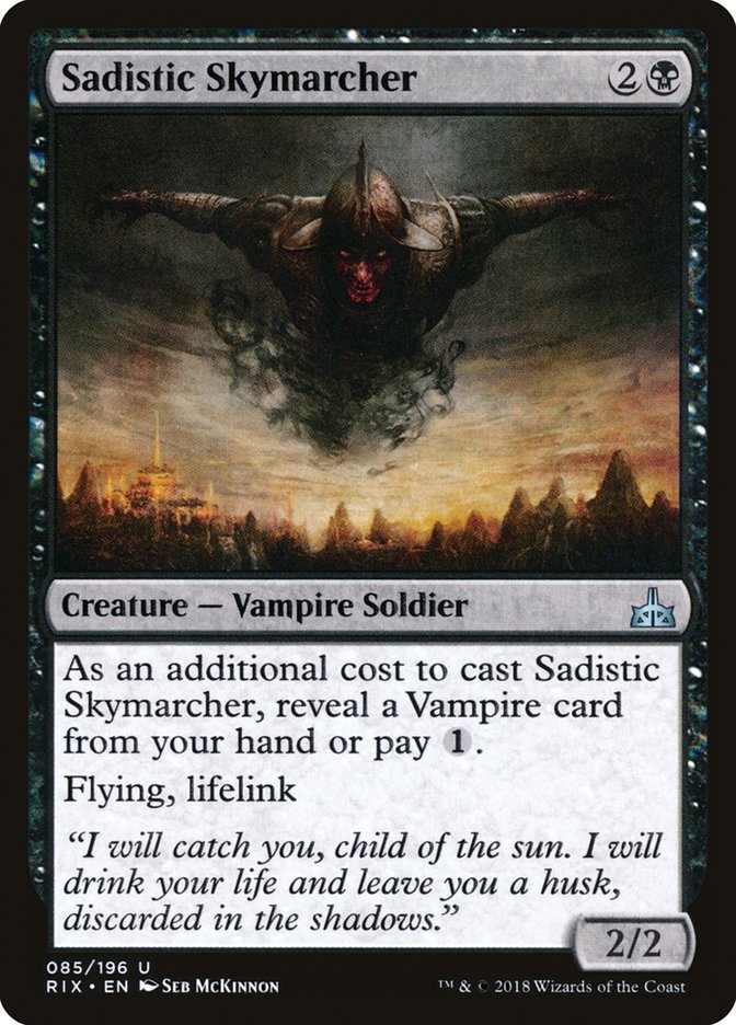 Magic the Gathering Card - Sadistic Skymarcher - MTG Circle
