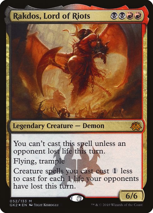 Magic the Gathering Card - Rakdos, Lord of Riots - MTG Circle