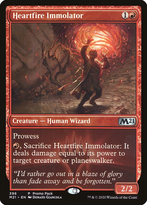 Magic the Gathering Card - Heartfire Immolator - MTG Circle