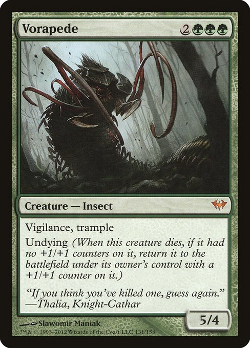 Magic the Gathering Card - Vorapede - MTG Circle