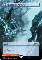 Magic the Gathering Card - Riverglide Pathway // Lavaglide Pathway - MTG Circle