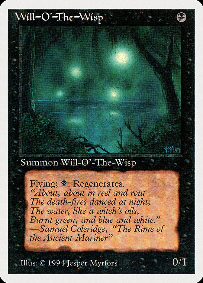Magic the Gathering Card - Will-o'-the-Wisp - MTG Circle