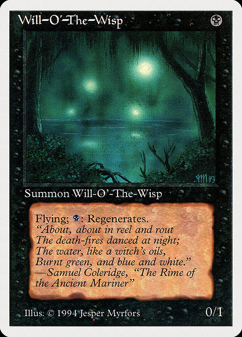 Magic the Gathering Card - Will-o'-the-Wisp - MTG Circle