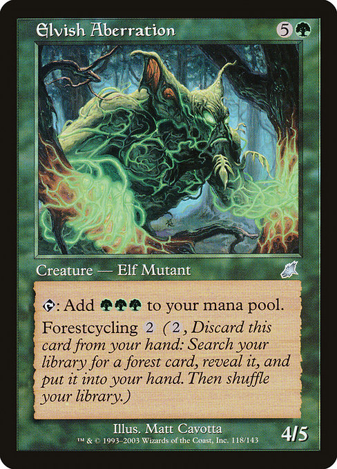 Magic the Gathering Card - Elvish Aberration - MTG Circle