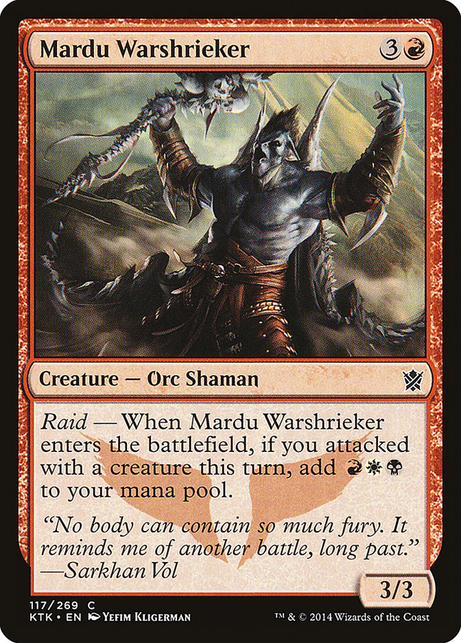 Magic the Gathering Card - Mardu Warshrieker - MTG Circle