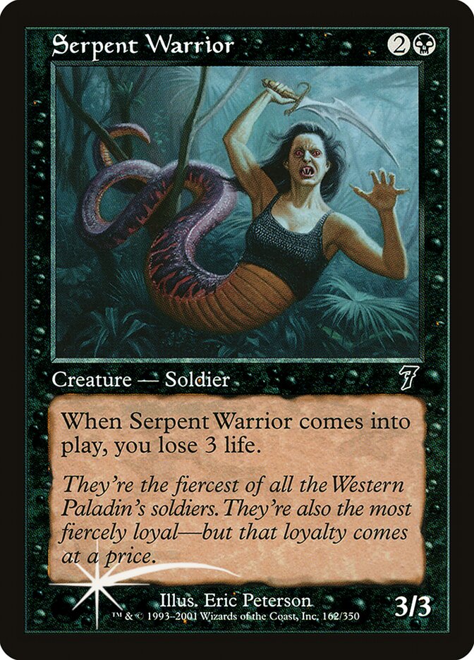 Magic the Gathering Card - Serpent Warrior - MTG Circle