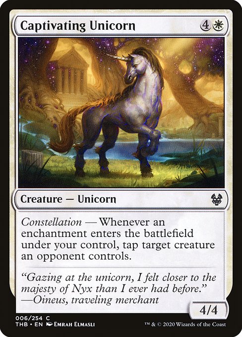 Magic the Gathering Card - Captivating Unicorn - MTG Circle