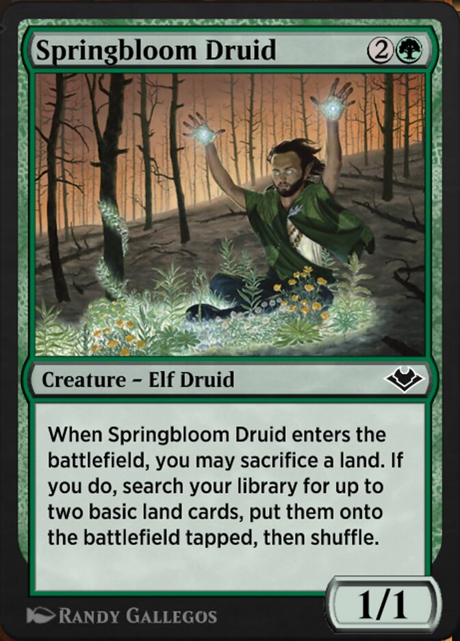 Magic the Gathering Card - Springbloom Druid - MTG Circle