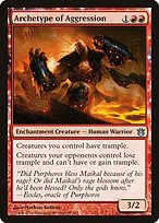 Magic the Gathering Card - Archetype of Aggression - MTG Circle