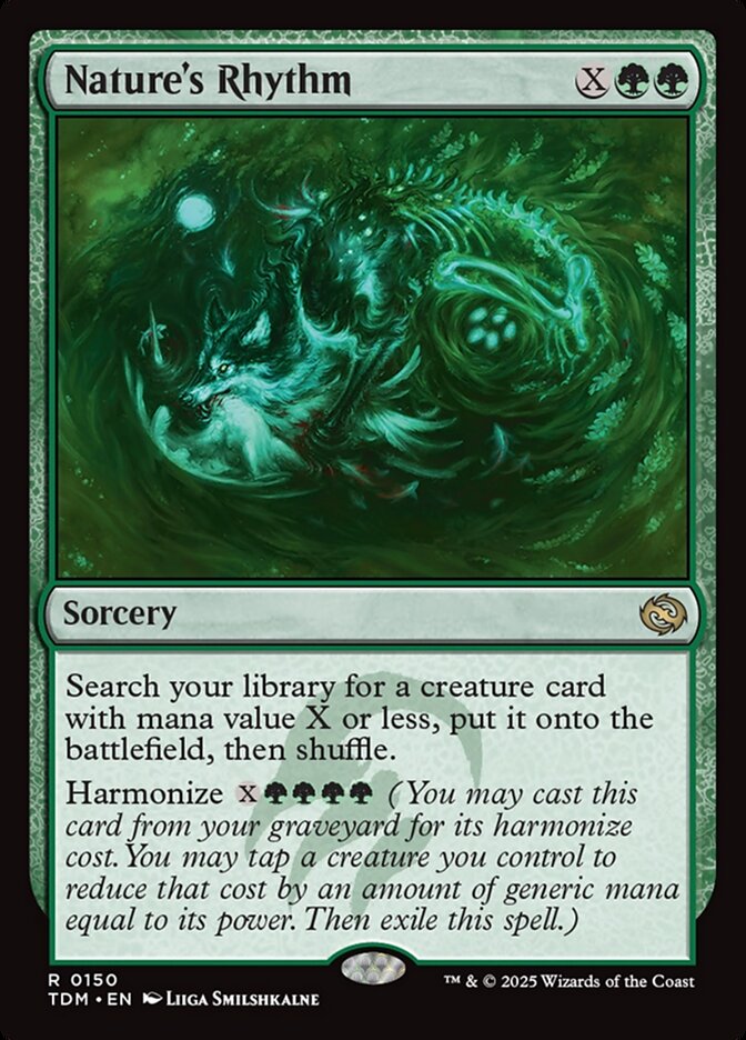 Magic the Gathering Card - Nature's Rhythm - MTG Circle