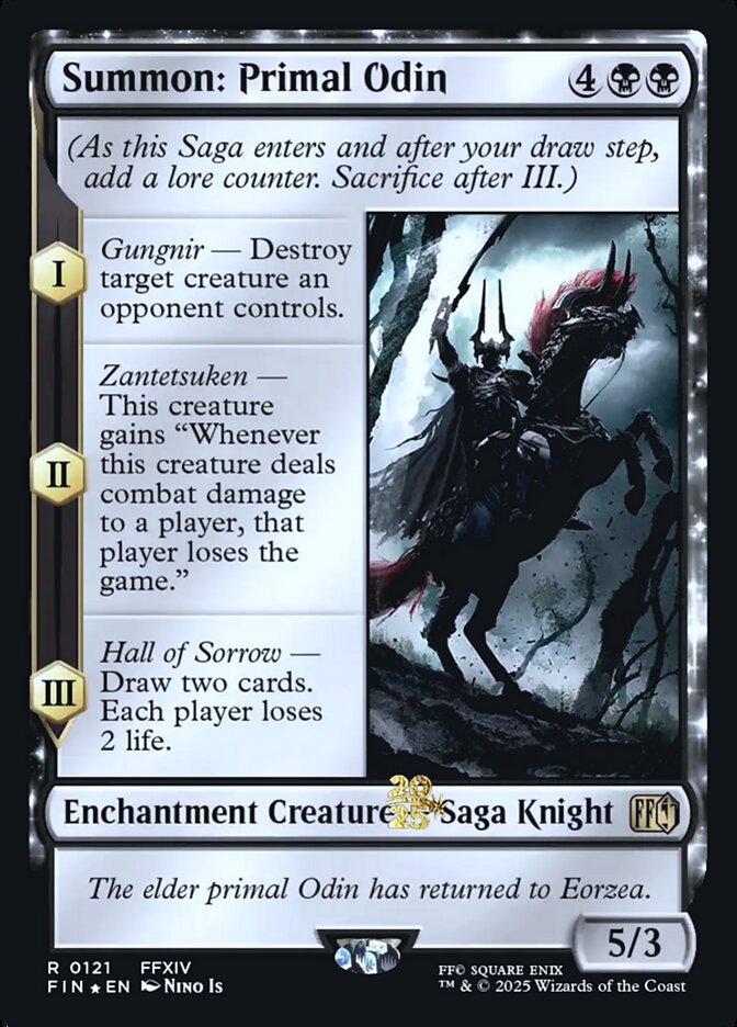 Magic the Gathering Card - Summon: Primal Odin - MTG Circle