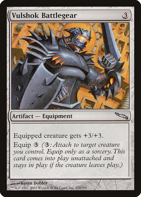 Magic the Gathering Card - Vulshok Battlegear - MTG Circle