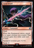 Magic the Gathering Card - Coral Sword - MTG Circle