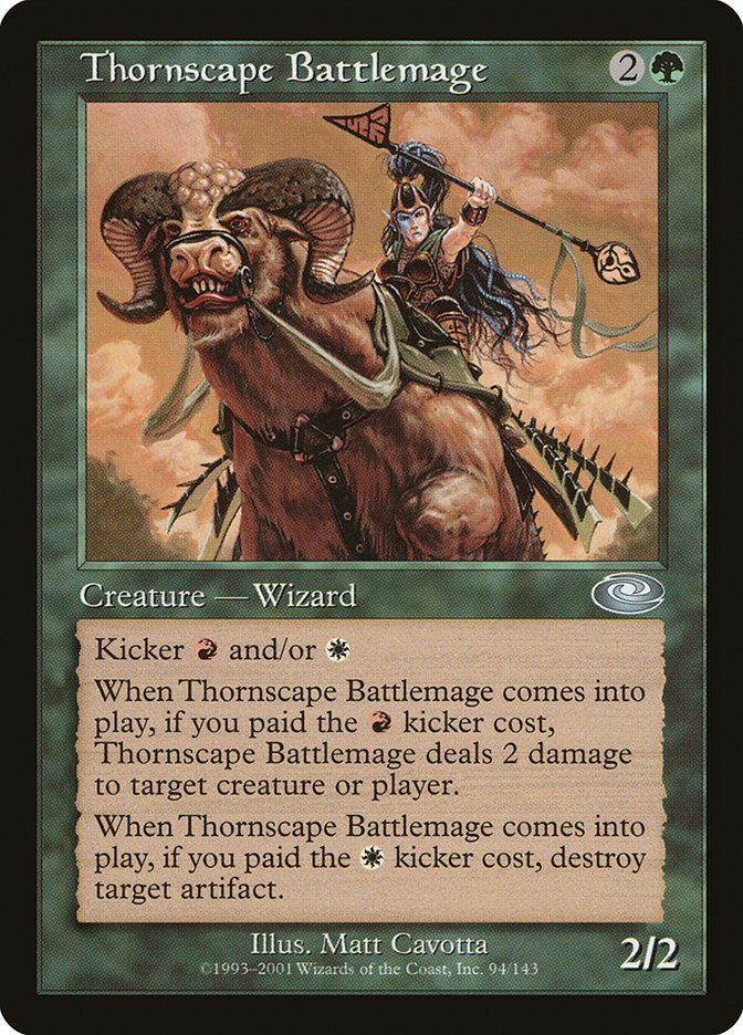Magic the Gathering Card - Thornscape Battlemage - MTG Circle