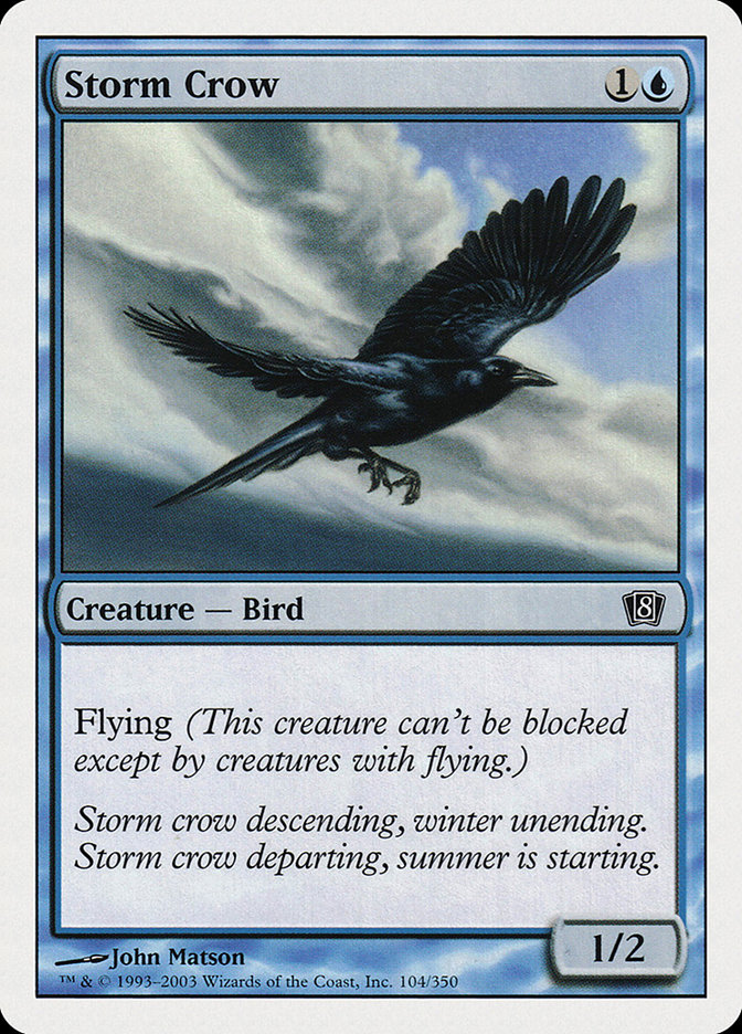 Magic the Gathering Card - Storm Crow - MTG Circle