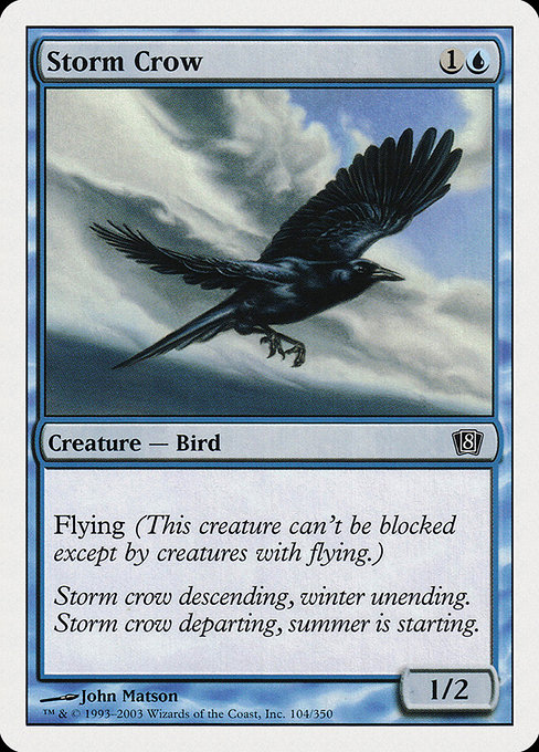 Magic the Gathering Card - Storm Crow - MTG Circle