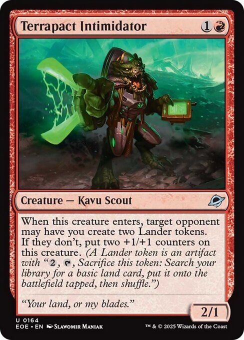 Magic the Gathering Card - Terrapact Intimidator - MTG Circle