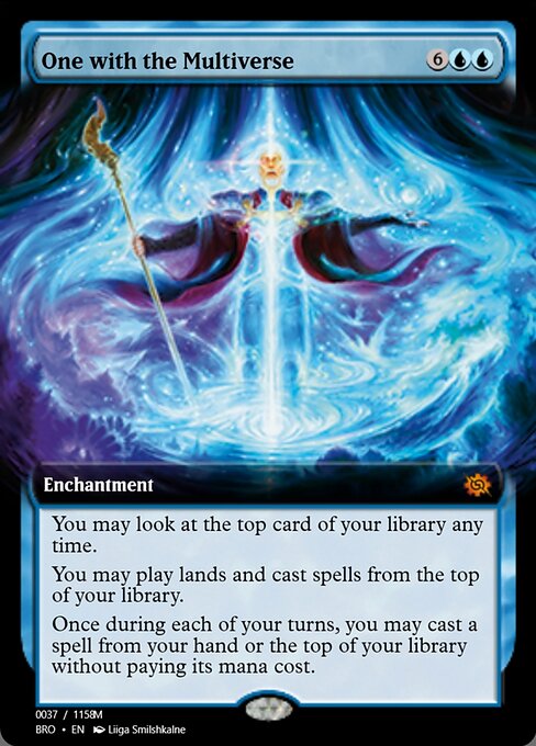 Magic the Gathering Card - One with the Multiverse - MTG Circle