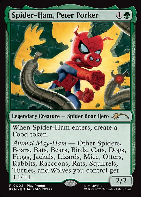 Magic the Gathering Card - Spider-Ham, Peter Porker - MTG Circle