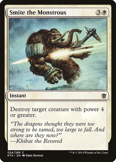 Magic the Gathering Card - Smite the Monstrous - MTG Circle