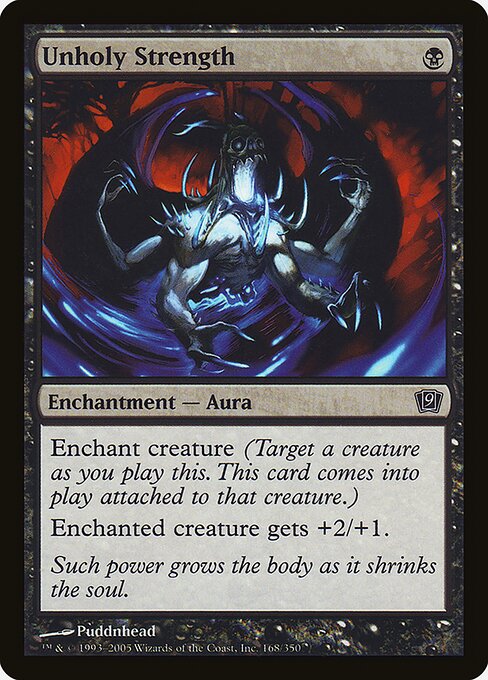 Magic the Gathering Card - Unholy Strength - MTG Circle