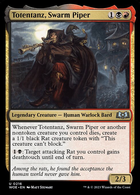 Magic the Gathering Card - Totentanz, Swarm Piper - MTG Circle