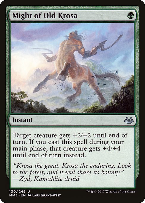 Magic the Gathering Card - Might of Old Krosa - MTG Circle