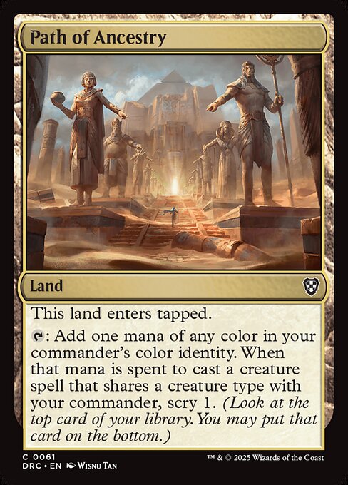 Magic the Gathering Card - Path of Ancestry - MTG Circle