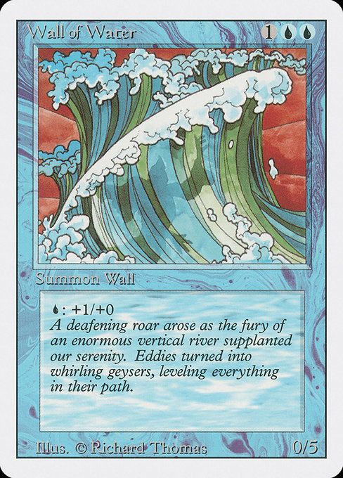 Magic the Gathering Card - Wall of Water - MTG Circle