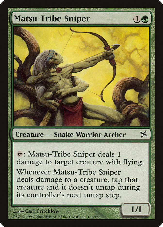Magic the Gathering Card - Matsu-Tribe Sniper - MTG Circle
