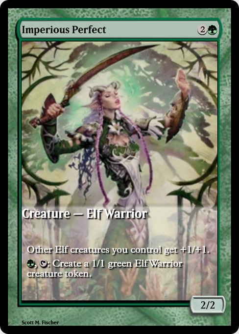 Magic the Gathering Card - Imperious Perfect - MTG Circle