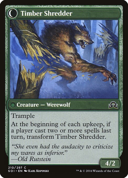 Magic the Gathering Card - Timber Shredder - MTG Circle