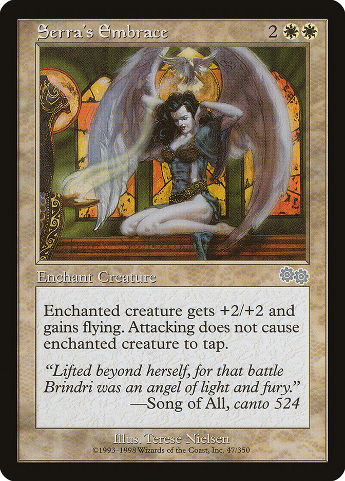 Magic the Gathering Card - Serra's Embrace - MTG Circle