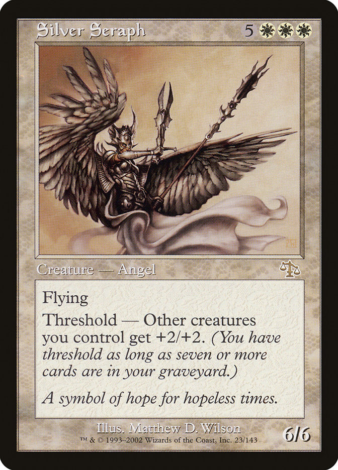 Magic the Gathering Card - Silver Seraph - MTG Circle